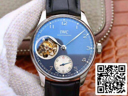 IWC Portuguese Tourbillon IW546302 ZF Factory Men Watches 1:1 Best Edition Swiss Tourbillon Blue Dial