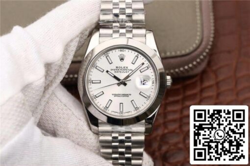 Rolex Datejust 116200 EW Factory Mechanical Watches 1:1 Best Edition Swiss ETA2836 Silver Dial