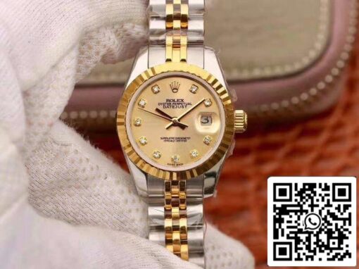 Rolex Lady Datejust 28MM 1:1 Best Edition Swiss Original Imported NH05 Movement 18K Gold Dial