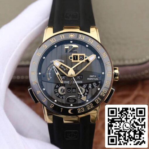 Ulysse Nardin El Toro 322-00-3 18K Rosegold Case All Working GMT Calendar 1:1 Best Edition Swiss UN-32