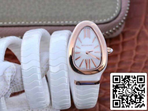 Bvlgari Srpenti Spiga 102886 1:1 Best Edition BV Factory Rose Gold No Diamond Swiss Quartz Movement