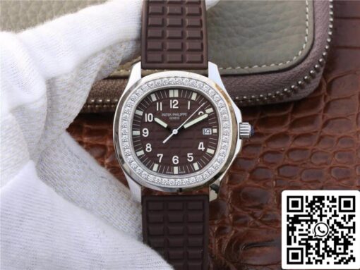 Patek Philippe Aquanaut 5067A-023 1:1 Best Edition PPF Factory Diamond Brown Dial