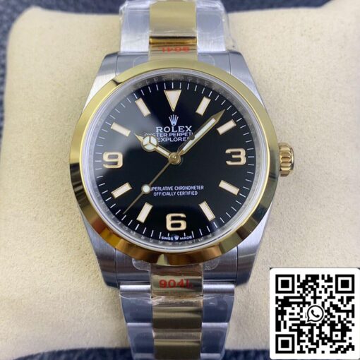 Rolex Explorer M124273-0001 1:1 Best Edition EW Factory Yellow Gold