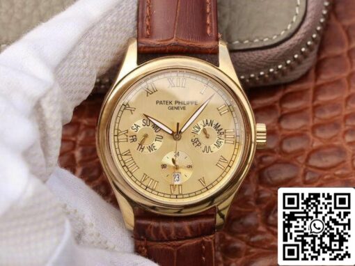 Patek Philippe Complications Annual Calendar 1:1 Best Edition Swiss ETA315SQA Gold Dial