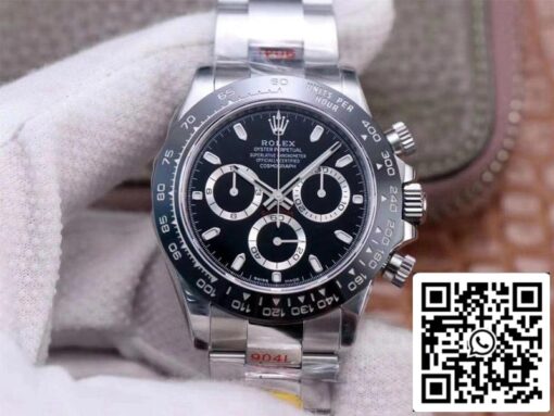 Rolex Cosmograph Daytona M116500LN-0002 1:1 Best Edition Noob Factory Black Dial Swiss ETA4130