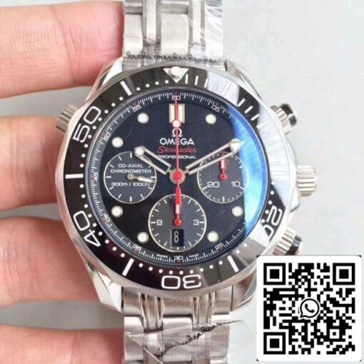 Omega Seamaster Diver 300M Chronograph 212.30.44.50.01.001 Mechanical Watches 1:1 Best Edition Swiss ETA7753 Black Dial