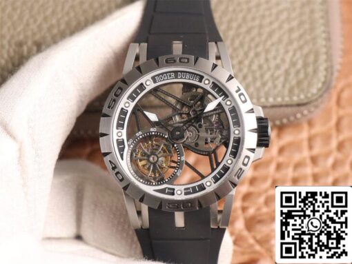 Roger Dubuis Excalibur Spidr RDDBEX0479 1:1 Best Edition JB Factory Tourbillon Black Strap