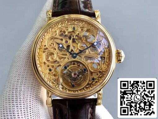 Patek Philippe Tourbillon P83000 1:1 Best Edition Yellow Gold Swiss Tourbillon - Image 2