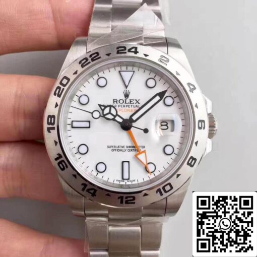 Rolex Explorer II 216570 Noob Factory 1:1 Best Edition Swiss ETA3187 White Dial