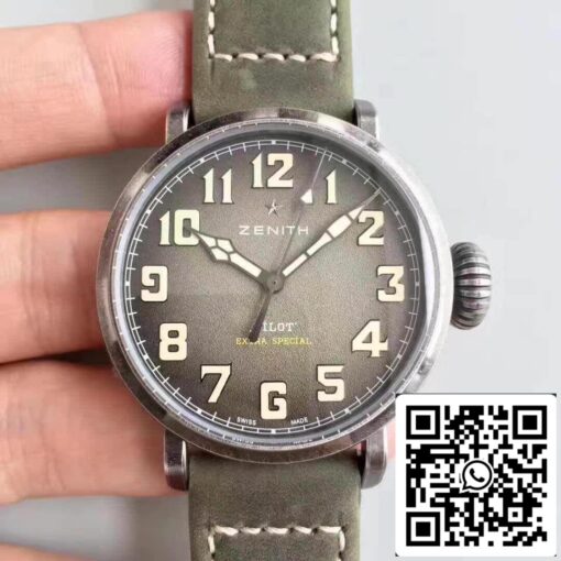 Zenith Pilot 11.1943.679/63.C800 XF Factory 1:1 Best Edition Swiss ETA9015