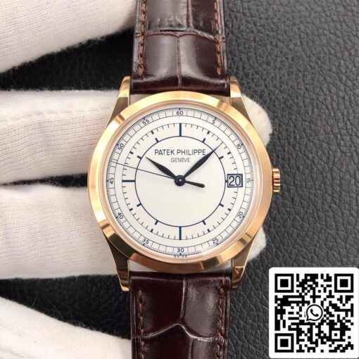 Patek Philippe Calatrava 5296R-001 1:1 Best Edition ZF Factory Rose Gold White Dial