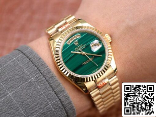 Rolex Day Date President 18238 1:1 Best Edition Malachite Green Dial Swiss Movement - 이미지 2