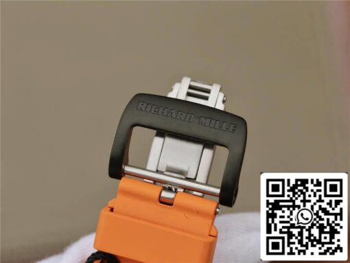 Richard Mille RM11-03 1:1 Best Edition KV Factory Carbon Fiber Orange Strap - Image 9