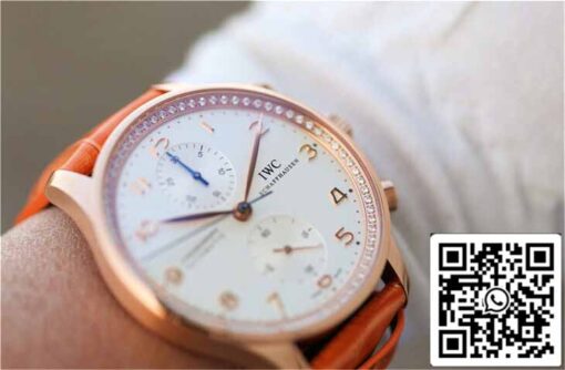 IWC Portuguese ZF Factory 1:1 Best Edition Orange Strap - Image 2