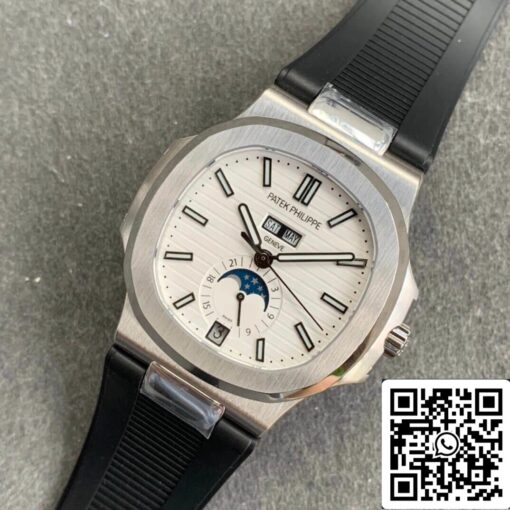 Patek Philippe Nautilus 5726 1:1 Best Edition GR Factory V2 Black Rubber Strap — изображение 2