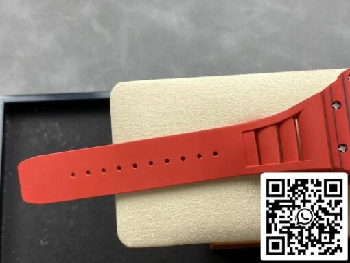 Richard Mille RM12-01 Tourbillon 1:1 Best Edition RM Factory Red Rubber Strap - Image 9