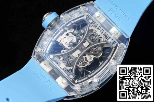 Richard Mille RM053-02 Tourbillon 1:1 Best Edition RM Factory Blue Rubber Strap - Image 2