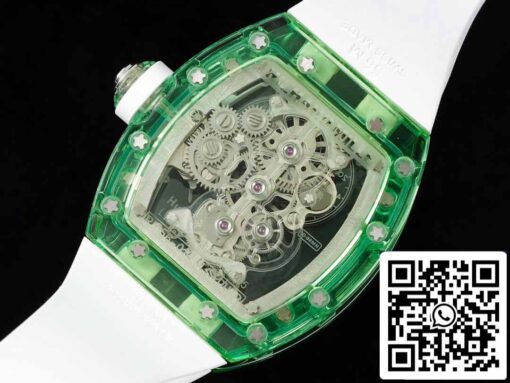 Richard Mille RM 56-01 Tourbillon 1:1 Best Edition RM Factory Green Transparent Case - Image 3