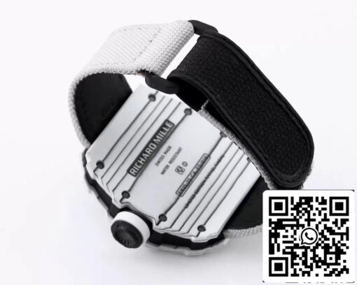 Richard Mille RM35-01 1:1 Best Edition BBR Factory White Carbon Fiber Case - Image 2