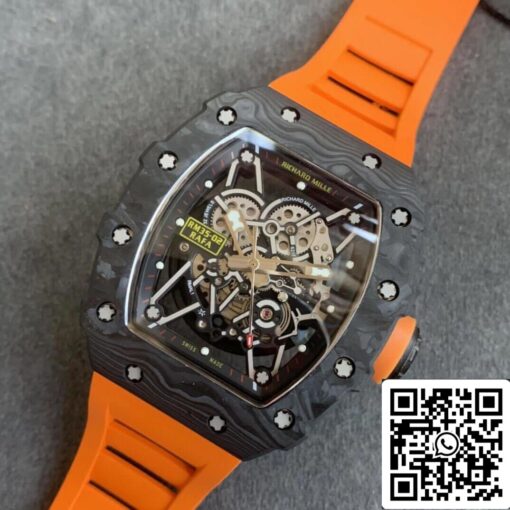 Richard Mille RM35-02 1:1 Best Edition KV Factory V3 Orange Strap - Image 3