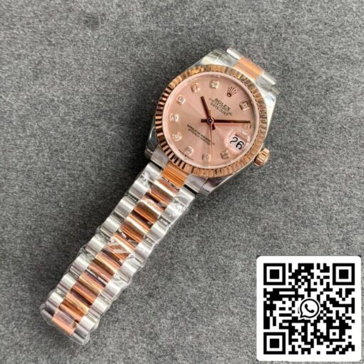 Rolex Datejust M278271-0023 1:1 Best Edition GS Factory Rose Gold Dial – Image 2