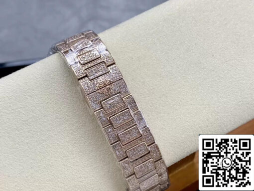 Patek Philippe Aquanaut 7118/1450R-001 1:1 Best Edition GR Factory Gold Diamond Dial - Image 2