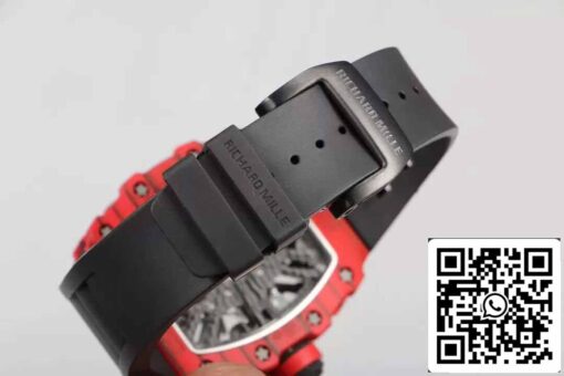 Richard Mille RM12-01 Tourbillon 1:1 Best Edition RM Factory Red Case Black Rubber Strap - Image 2