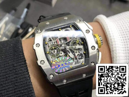 Richard Mille RM11-03 1:1 Best Edition KV Factory Titanium Case Rubber Strap - Image 2