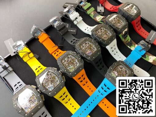 Richard Mille RM-011 1:1 Best Edition KV Factory V2 Carbon Fiber Camo Strap — изображение 2