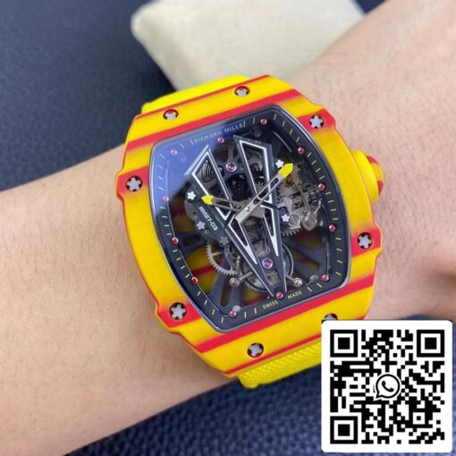 Richard Mille RM27-03 Rafael Nadal Tourbillon 1:1 Best Edition RM Factory Yellow Strap - Image 2