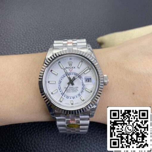 Rolex Sky Dweller M326934-0002 1:1 Best Edition Noob Factory V2 White Dial - Image 2