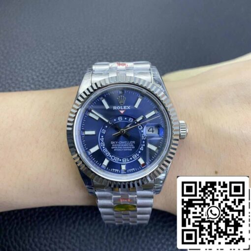 Rolex Sky Dweller M336934-0006 1:1 Best Edition Noob Factory V2 Blue Dial - Image 2