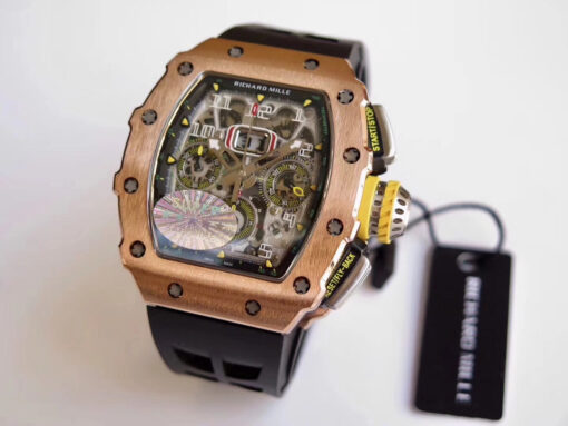 Richard Mille RM11-03 Rose gold 1:1 Best Edition KV KU+ Factory Black Strap - Image 8