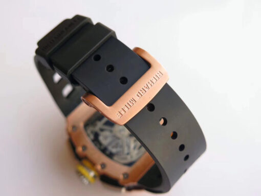 Richard Mille RM11-03 Rose gold 1:1 Best Edition KV KU+ Factory Black Strap - Image 2