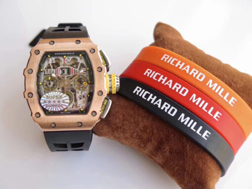 Richard Mille RM11-03 Rose gold 1:1 Best Edition KV KU+ Factory Black Strap - Image 10