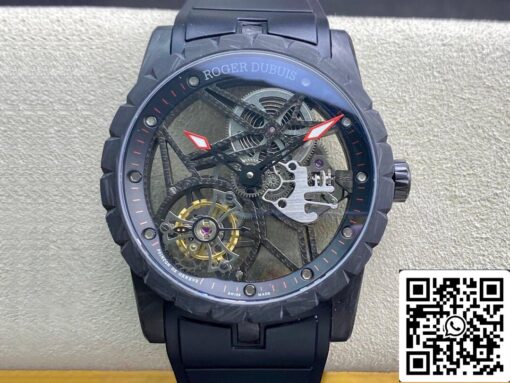 Roger Dubuis Excalibur DBEX0577 1:1 Best Edition BBR Factory Tourbillon Skeleton Dial