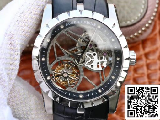 Roger Dubuis Excalibur RDDBEX0393 1:1 Best Edition JB Factory Tourbillon Skeleton Dial