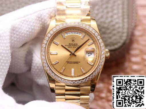 Rolex Day Date M228348RBR-0002 1:1 Best Edition EW Factory Champagne Dial - 이미지 12