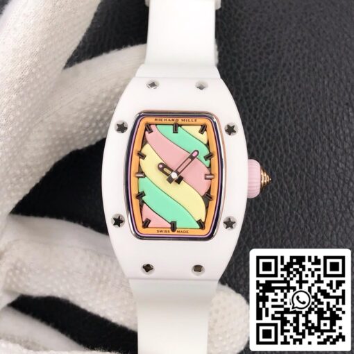 Richard Mille RM-07 Bon Bon 1:1 Best Edition RM Factory White Ceramic Case