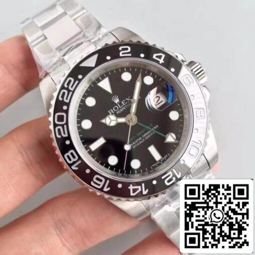 Rolex GMT-Master II 116710LN Noob Factory Black Dial 1:1 Best Edition Swiss ETA2836-2 - Image 9