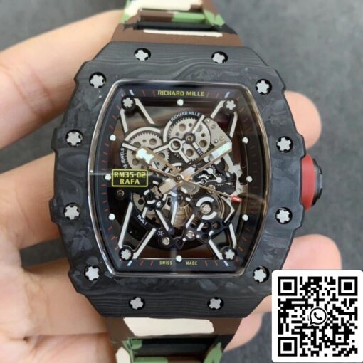 Richard Mille RM35-02 1:1 Best Edition KV Factory V3 Camouflage Strap