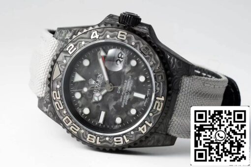 Rolex GMT-MASTER II Diw 1:1 Best Edition Carbon Fiber Fabric Strap - Image 9