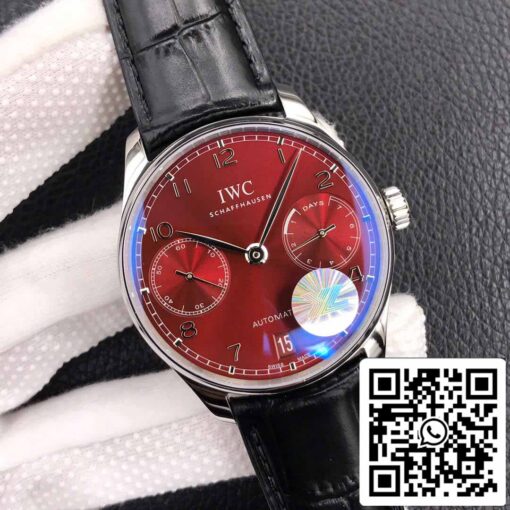 IWC Portugieser IW500714 1:1 Best Edition YL Factory Burgundy Red Dial - Image 9