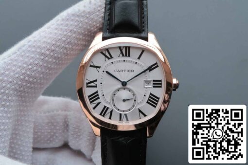 Drive De Cartier WGNM0003 1:1 Best Edition V6 Factory Rose Gold Silver Dial