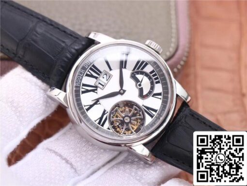 Roger Dubuis Hommage RDDBHO0568 Tourbillon 1:1 Best Edition JB Factory White Dial Swiss RD540 - Image 9