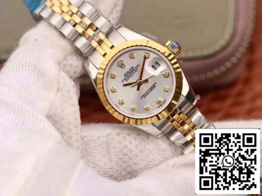 Rolex Lady Datejust 28MM 1:1 Best Edition Swiss Original Imported NH05 18K Gold Plated - Image 2