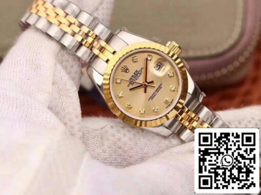 Rolex Lady Datejust 28MM 1:1 Best Edition Swiss Original Imported NH05 Movement 18K Gold Dial - Image 2