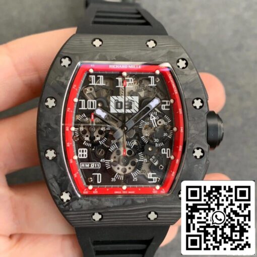 Richard Mille RM011 1:1 Best Edition KV Factory Carbon Fiber Case