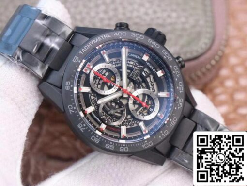 Tag Heuer Carrera CAR2090.BH0729 1:1 Best Edition XF Factory Black Ceramic Customized Movement - Image 9