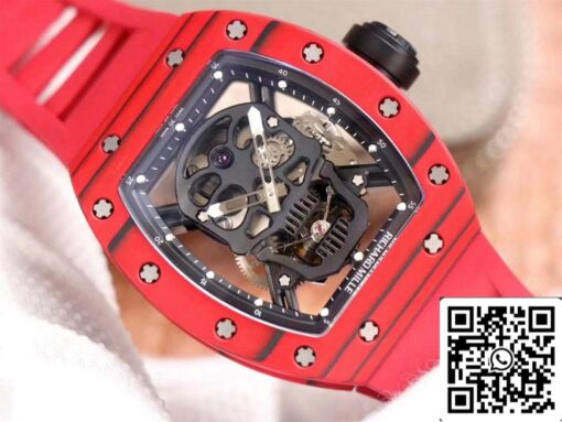 Richard Mille RM052-01 1:1 Best Edition JB Factory Red Ceramic Swiss Tourbillon - Image 9